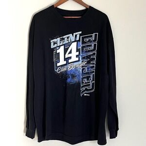 NASCAR Clint Bowyer 14 Stewart-Haas Racing 2017 Schedule Long Sleeve Shirt 2XL